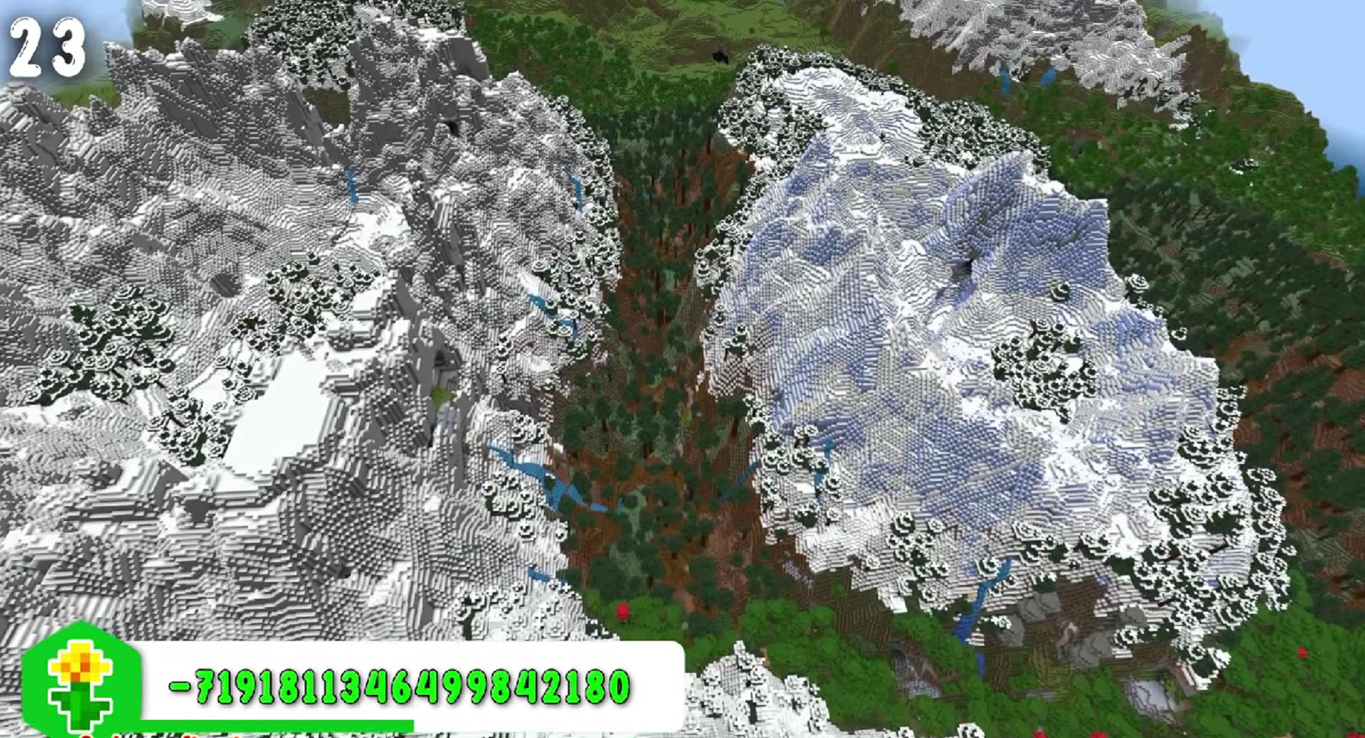 Minecraft seed -7191811346499842180 — скриншот 1