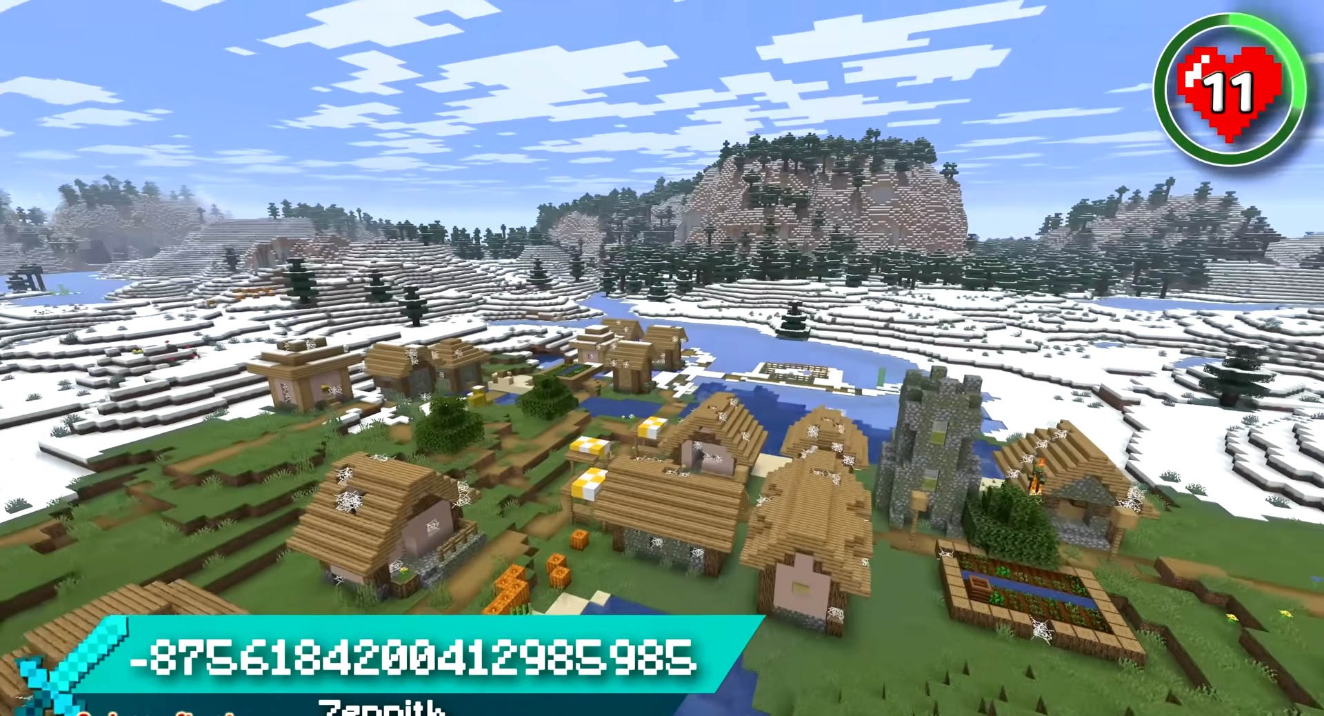 Minecraft seed -8756184200412985985 — скриншот 1