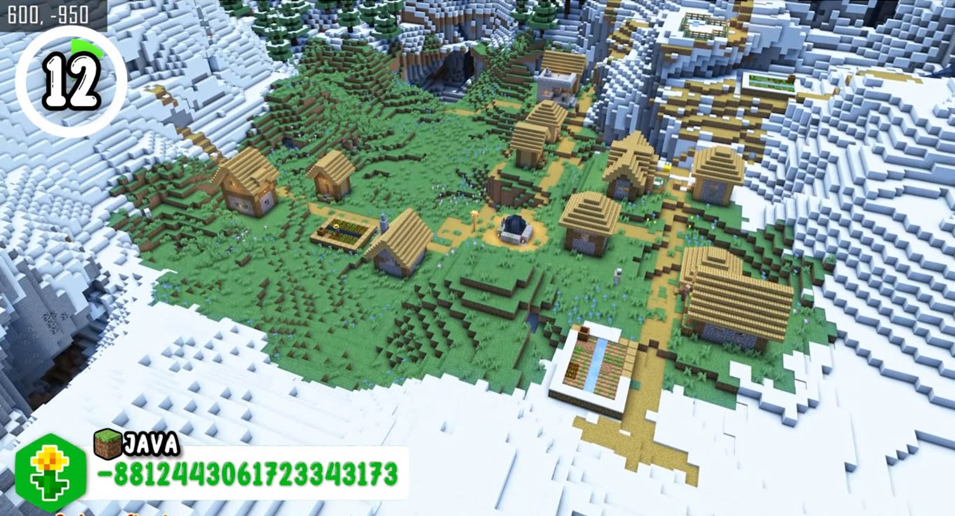 Minecraft seed -8812443061723343173 — скриншот 1