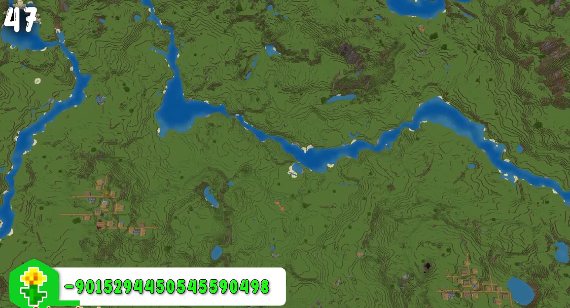 Minecraft seed -9015294450545590498 — скриншот 1
