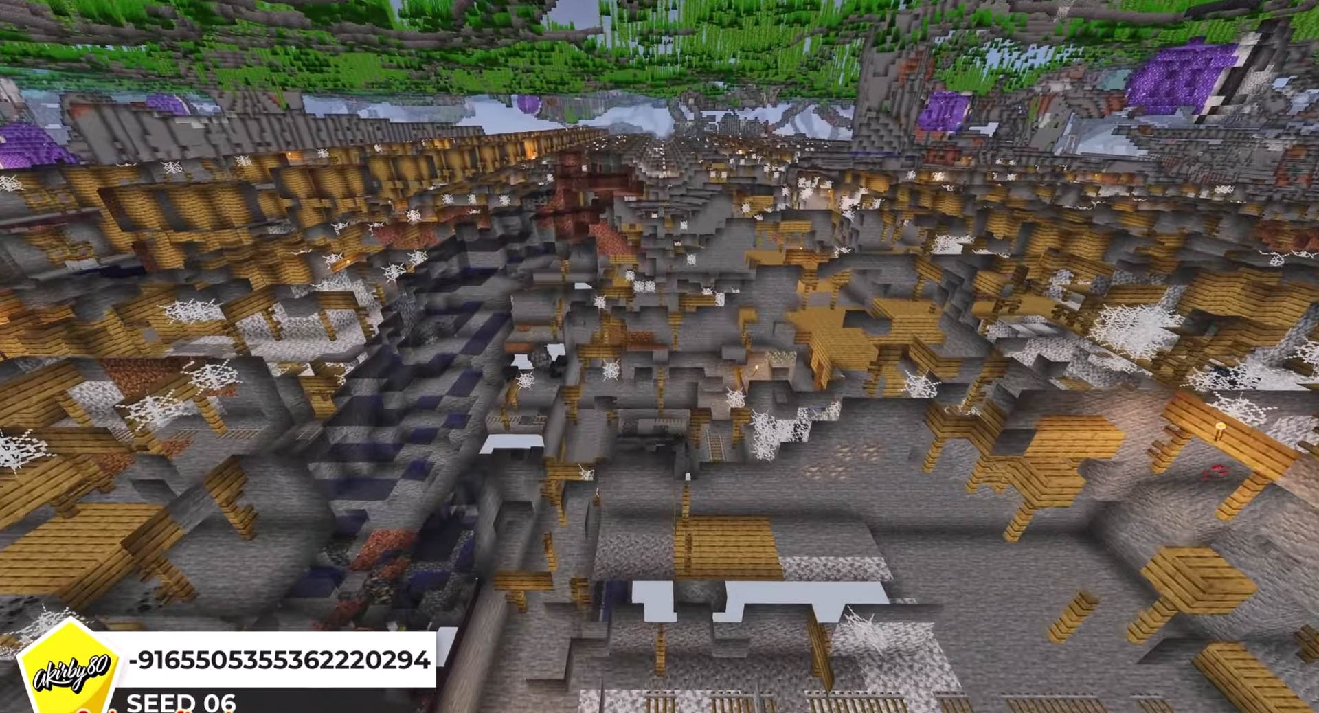 Minecraft seed -9165505355362220294 — скриншот 1