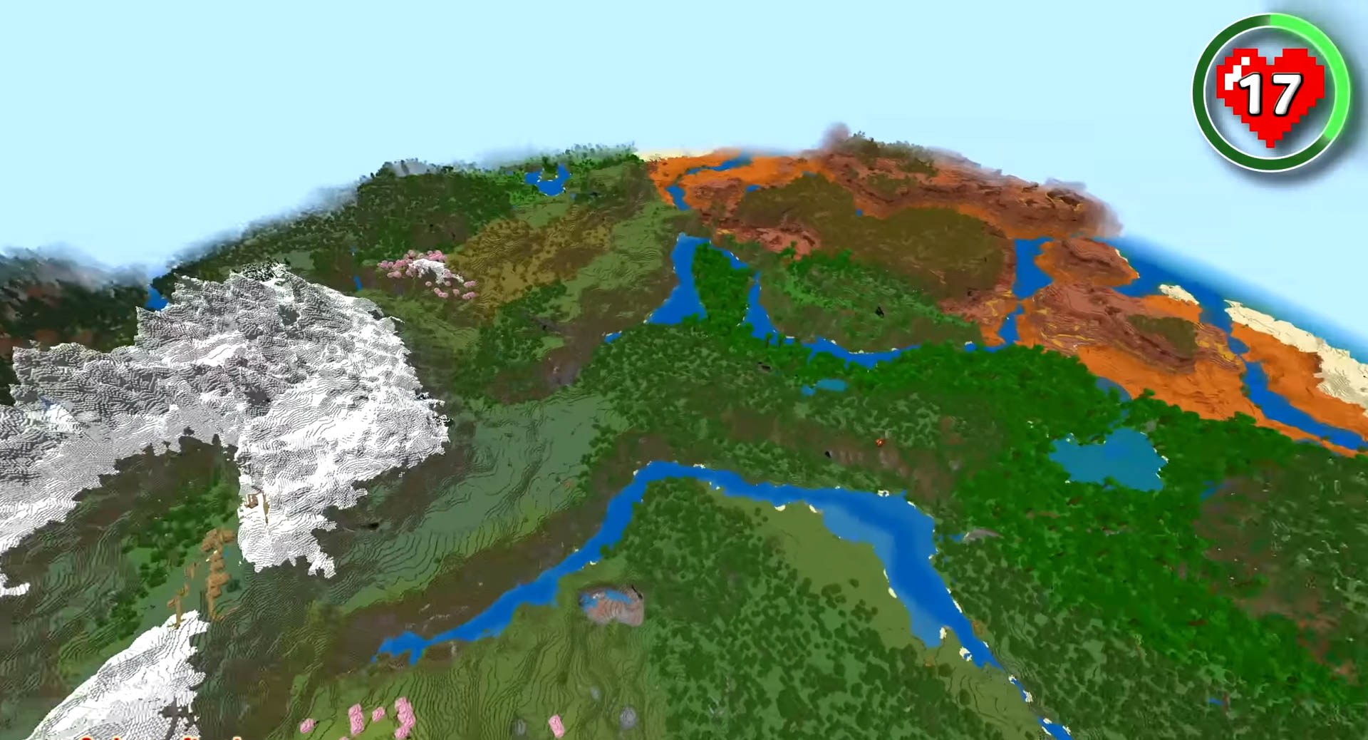 Minecraft seed 100000018355643070 — скриншот 1