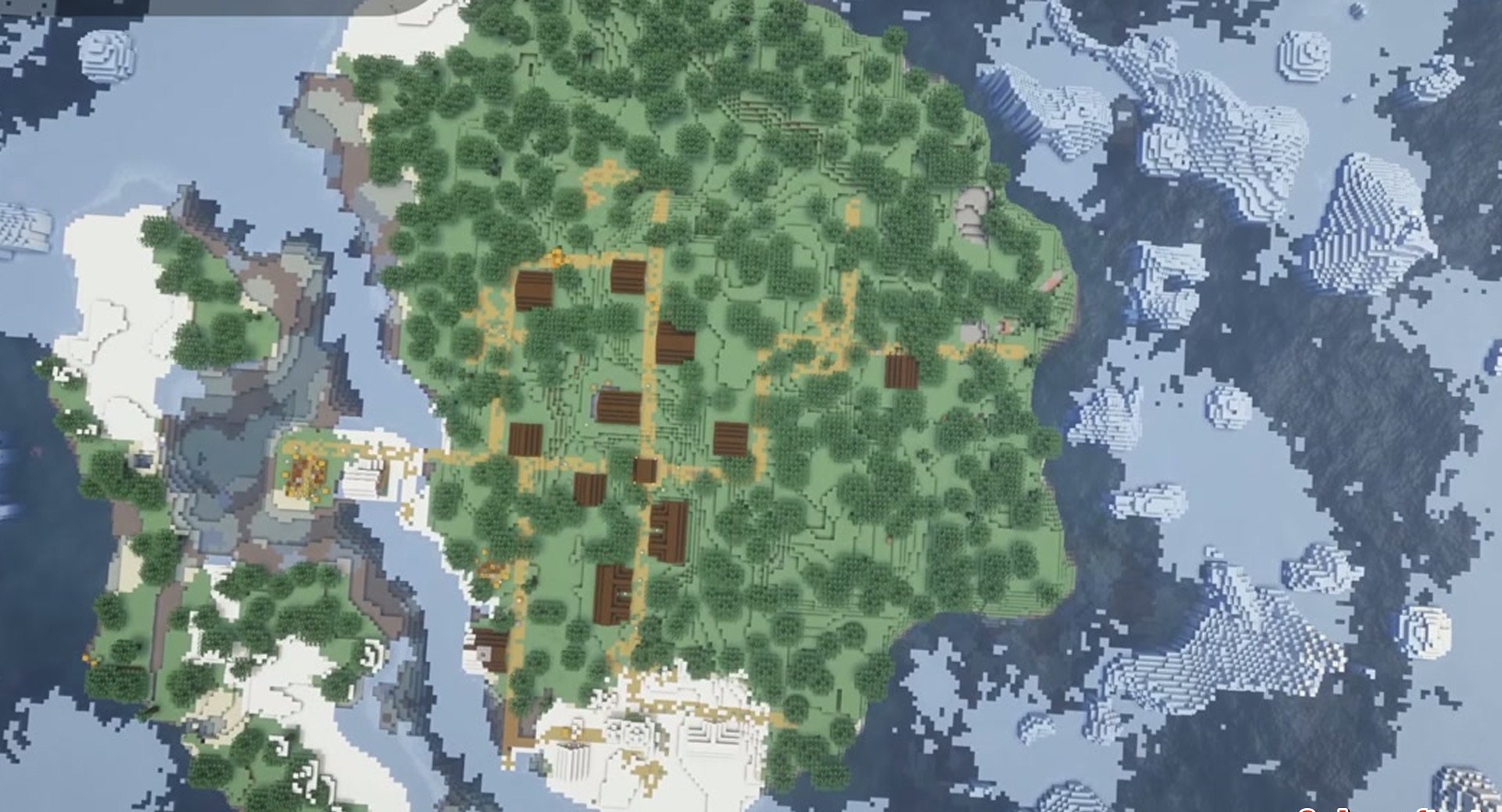 Minecraft seed 172262685746971157 — скриншот 1