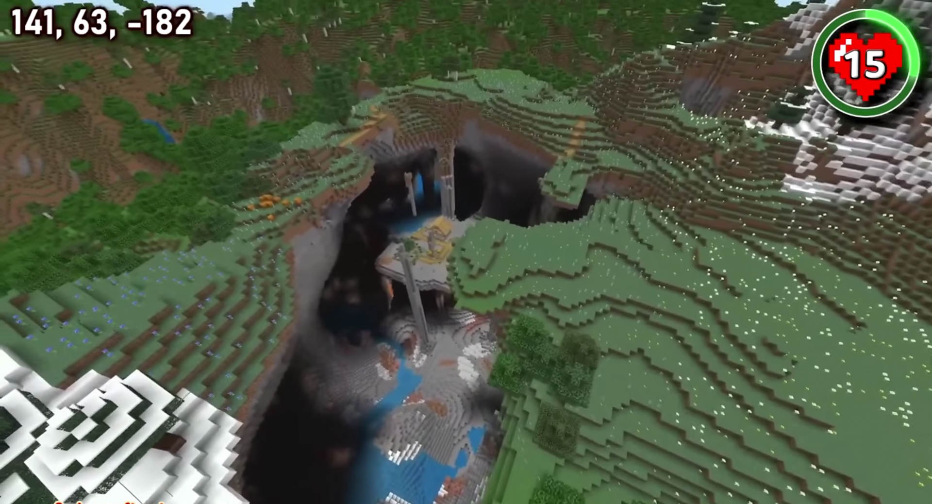Minecraft seed 2037437248376927066 — скриншот 1