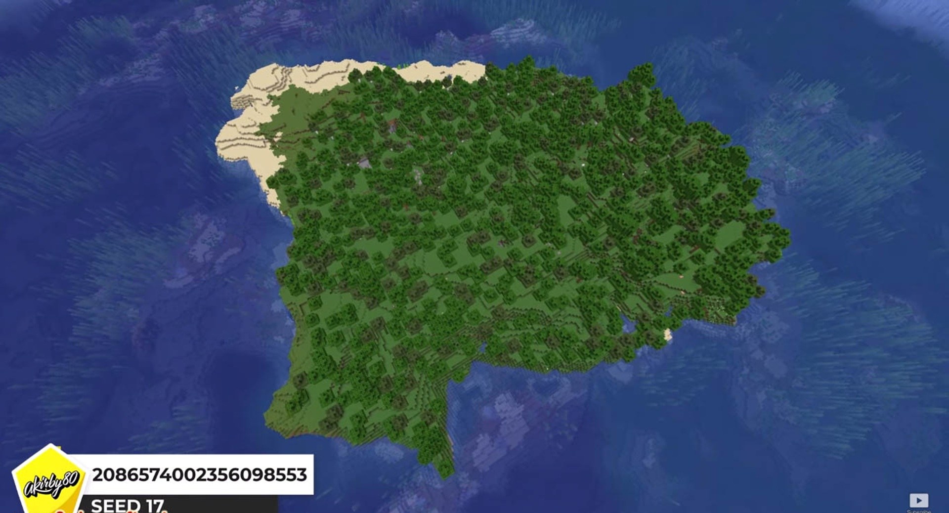 Minecraft seed 2086574002356098553 — скриншот 1