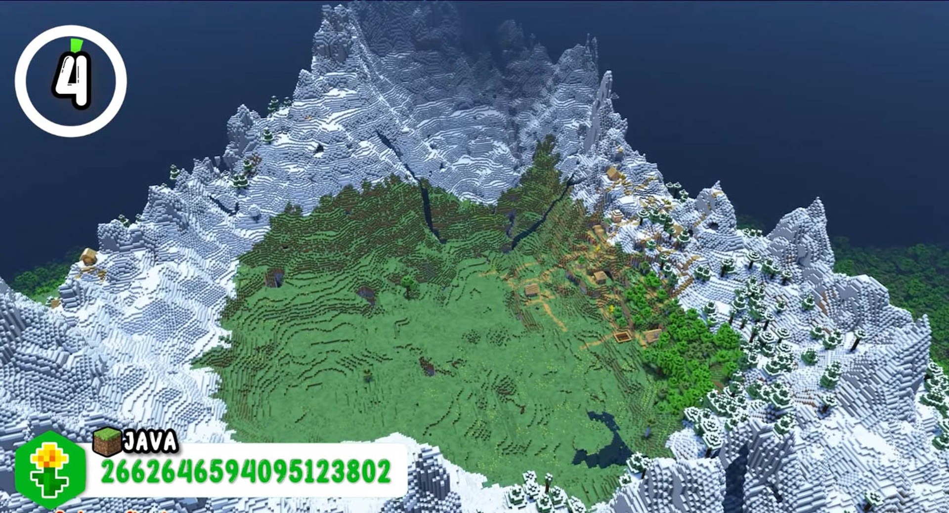 Minecraft seed 2662646594095123802 — скриншот 1
