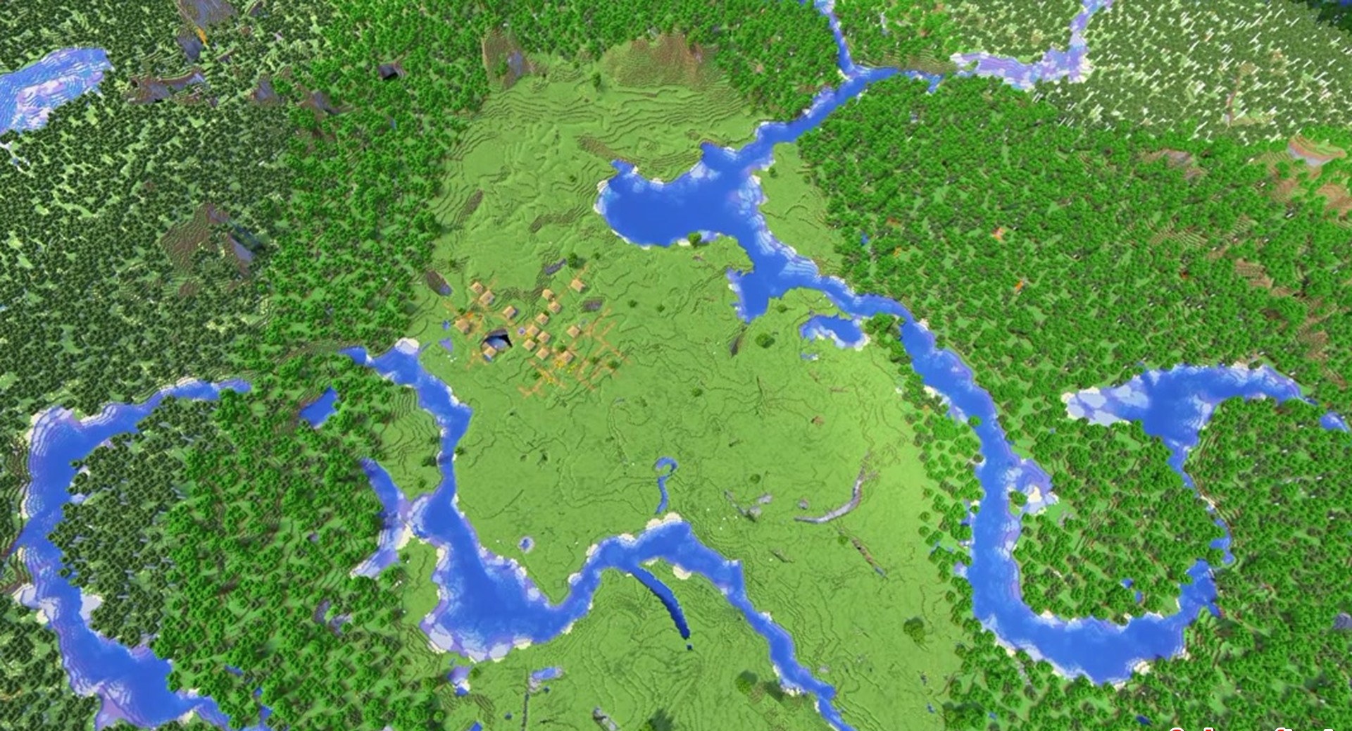 Minecraft seed 2844586170847495141 — скриншот 1