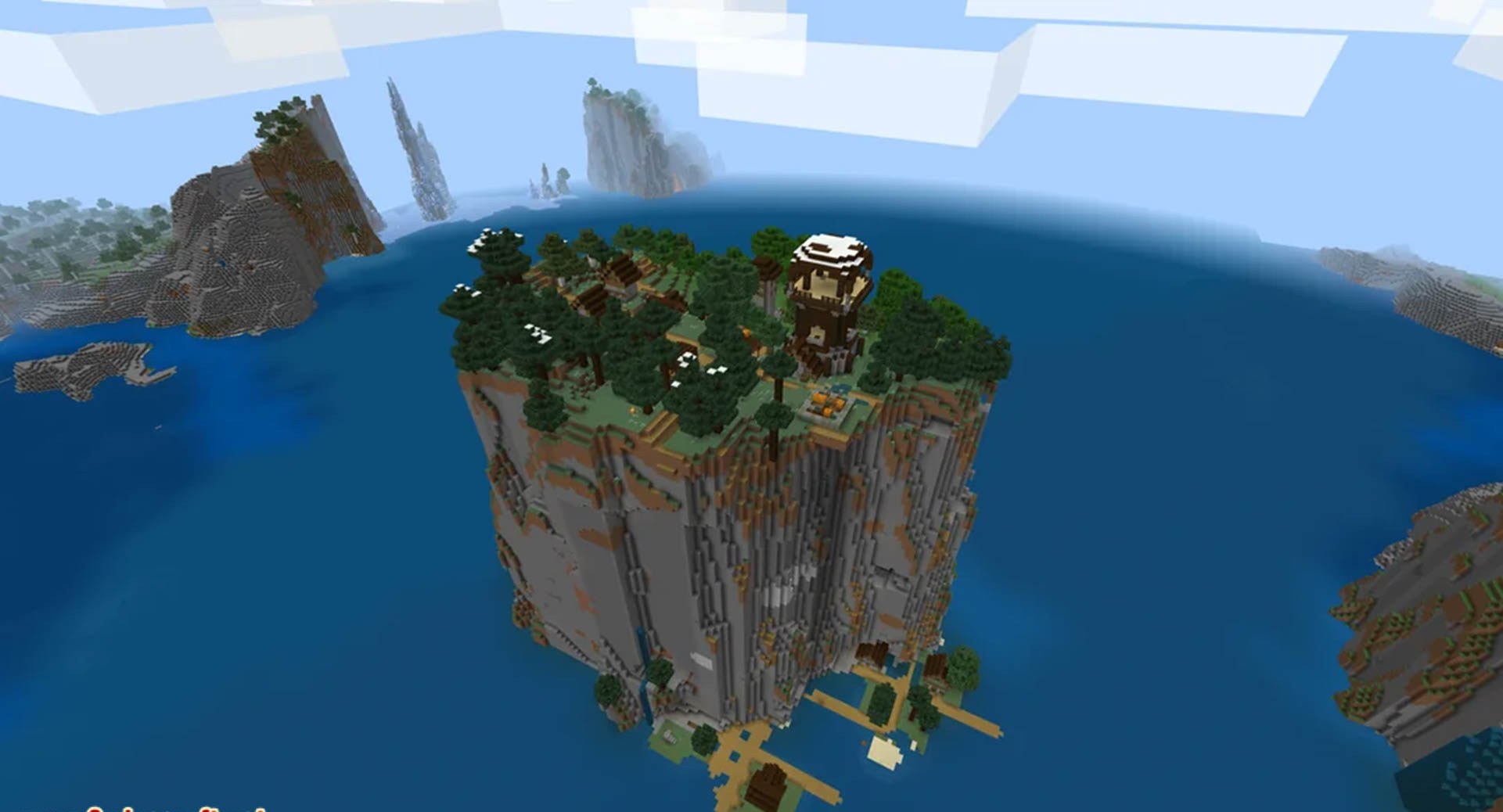 Minecraft seed 334423489850842820 — скриншот 1