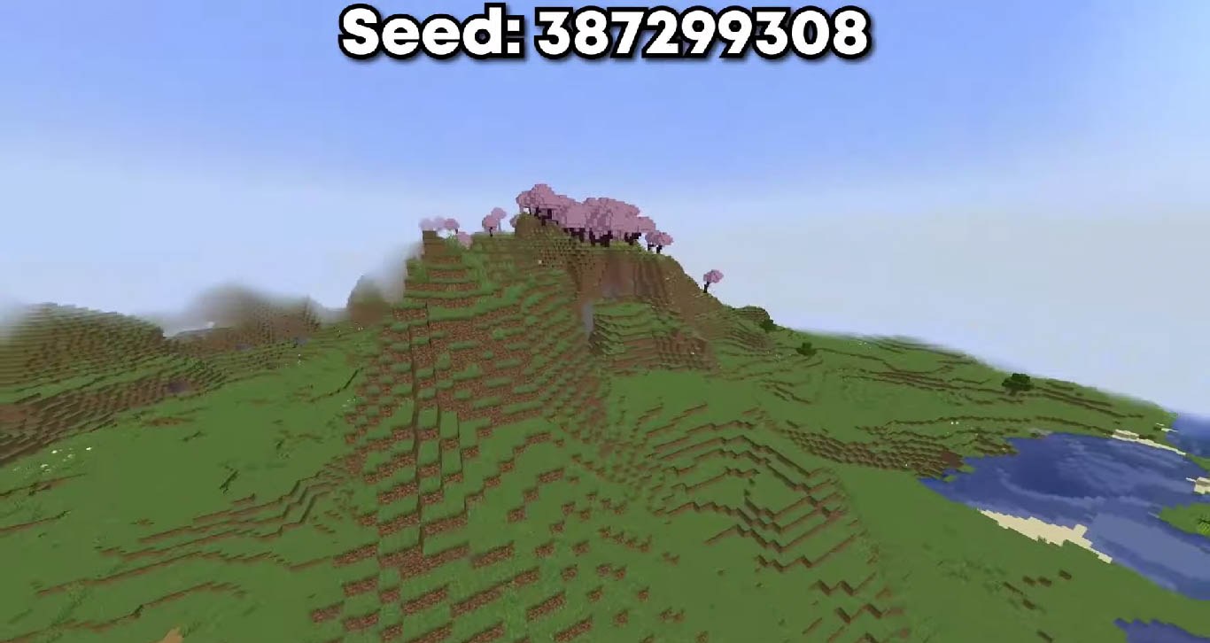 Minecraft seed 387299308 — скриншот 1