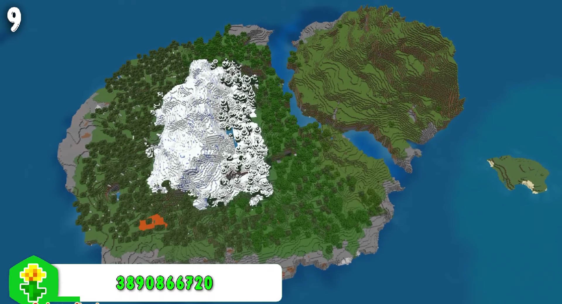 Minecraft seed 3890866720 — скриншот 1