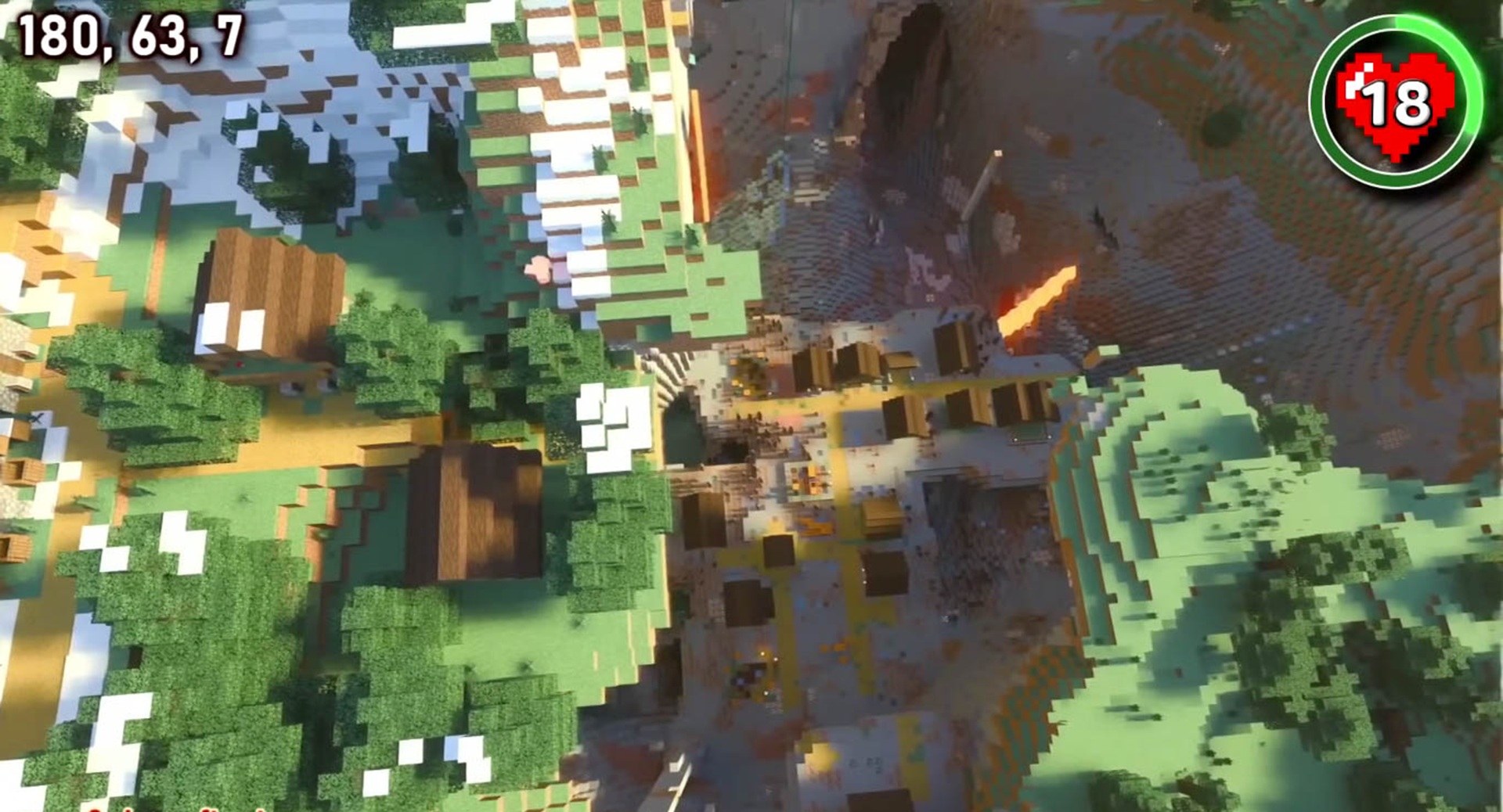 Minecraft seed 3942819840089879809 — скриншот 1