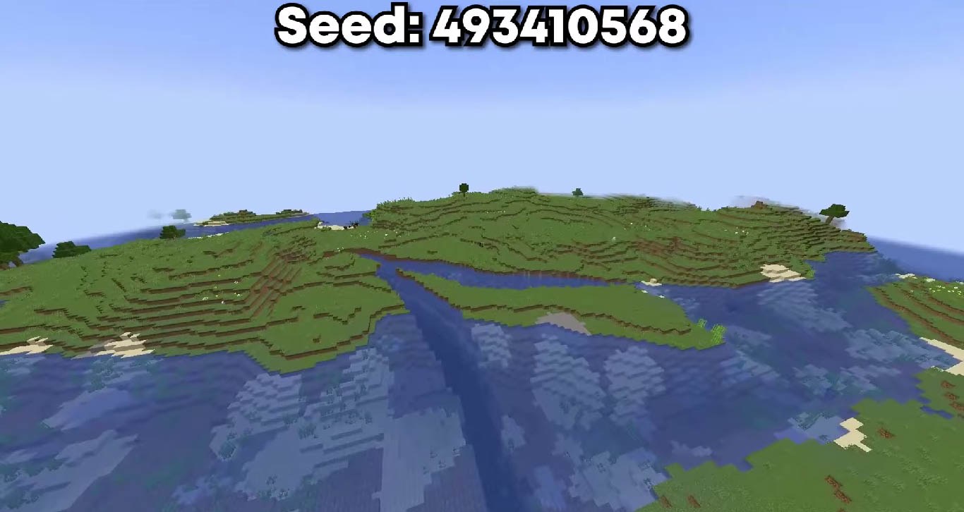 Minecraft seed 493410568 — скриншот 1