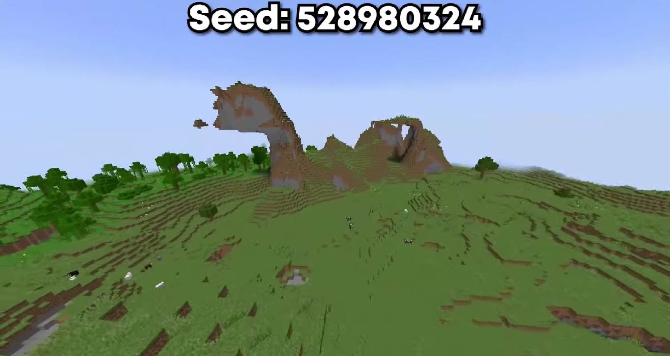 Minecraft seed 528980324 — скриншот 1