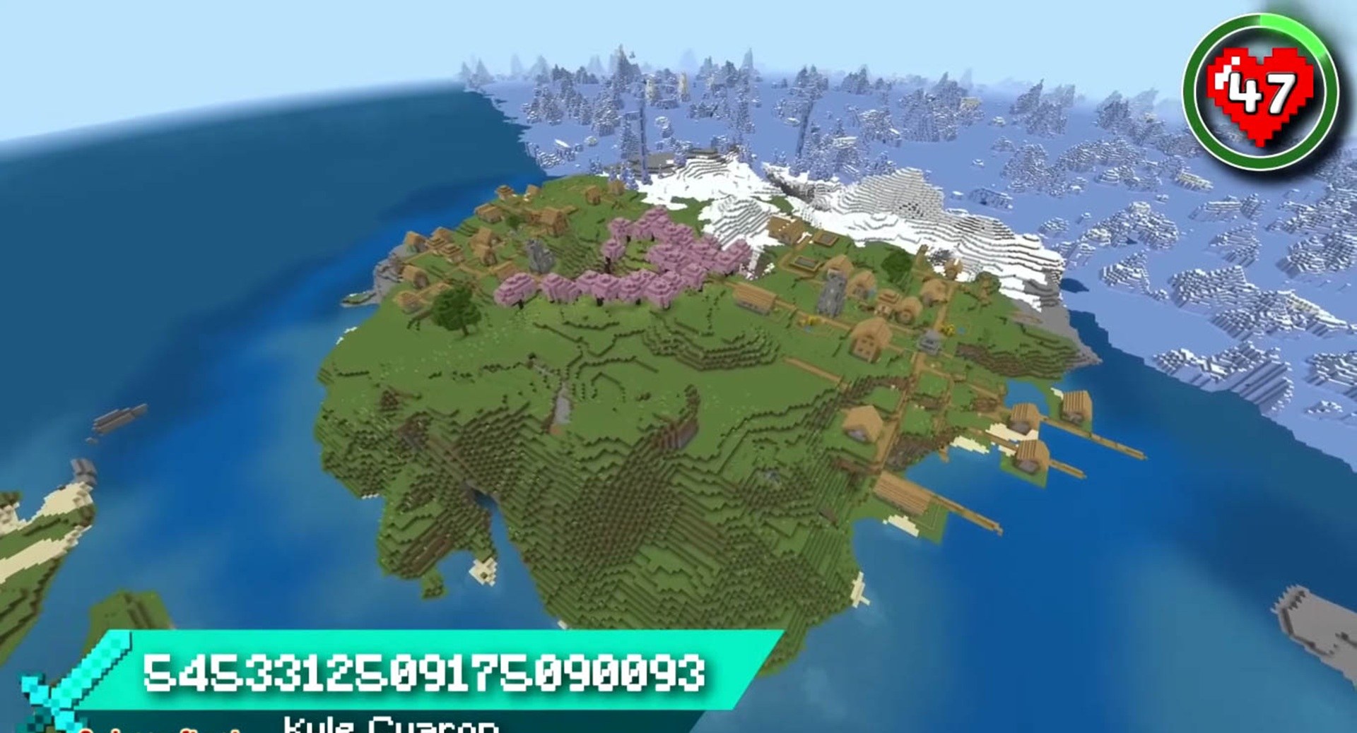 Minecraft seed 5453312509175090093 — скриншот 1