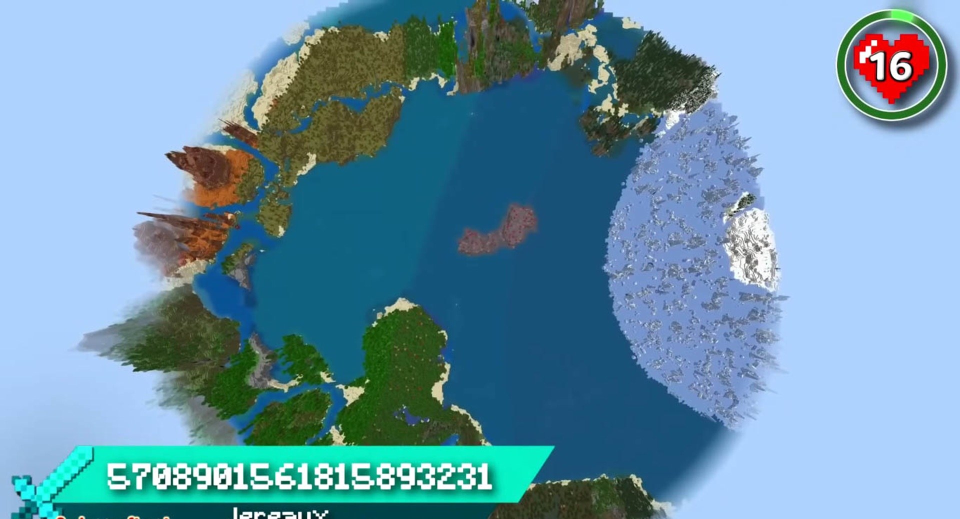 Minecraft seed 5708901561815893231 — скриншот 1