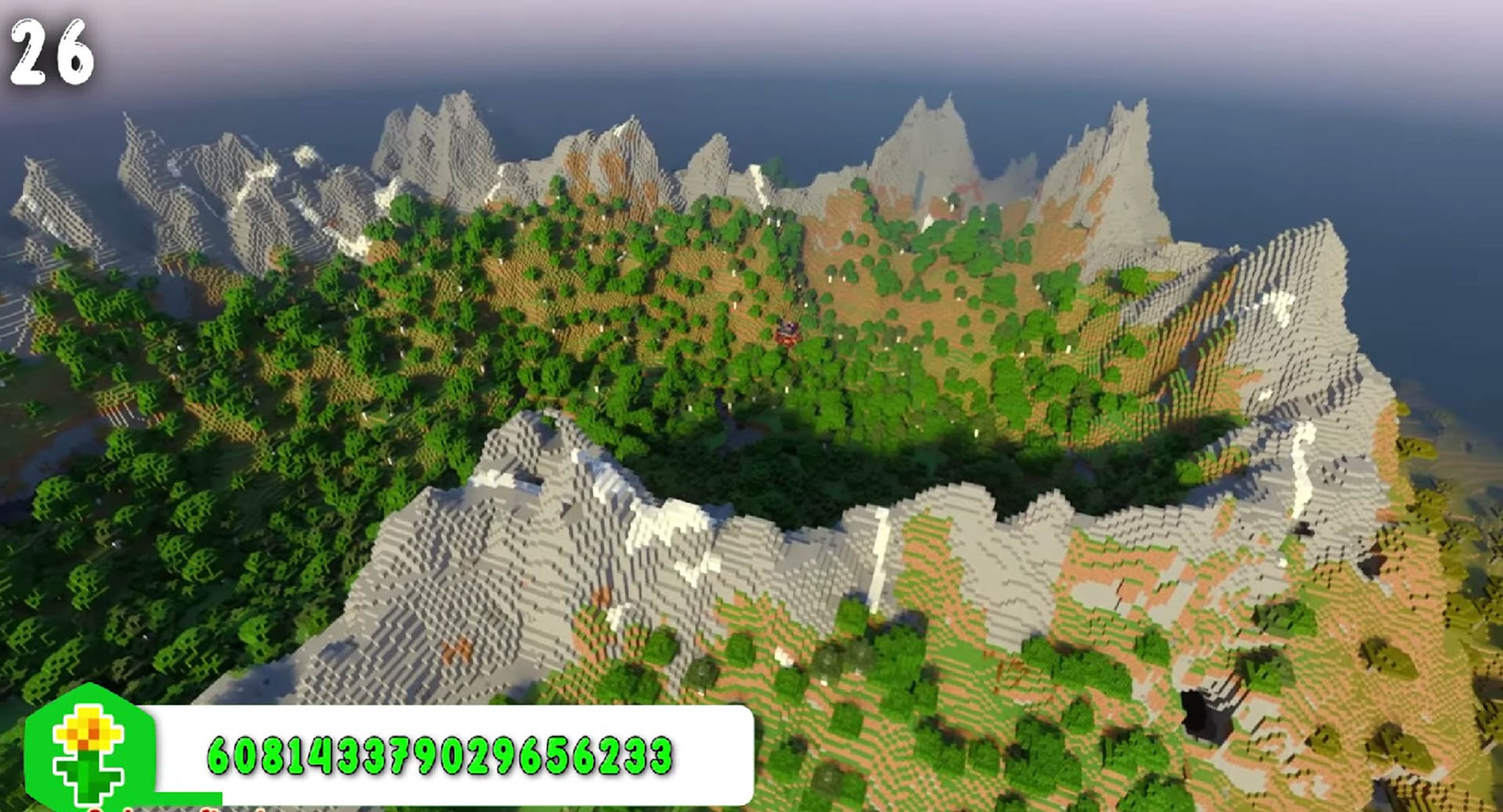 Minecraft seed 608143379029656233 — скриншот 1
