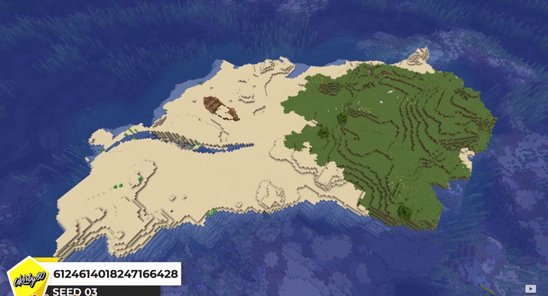 Minecraft seed 6124614018247166428 — скриншот 1