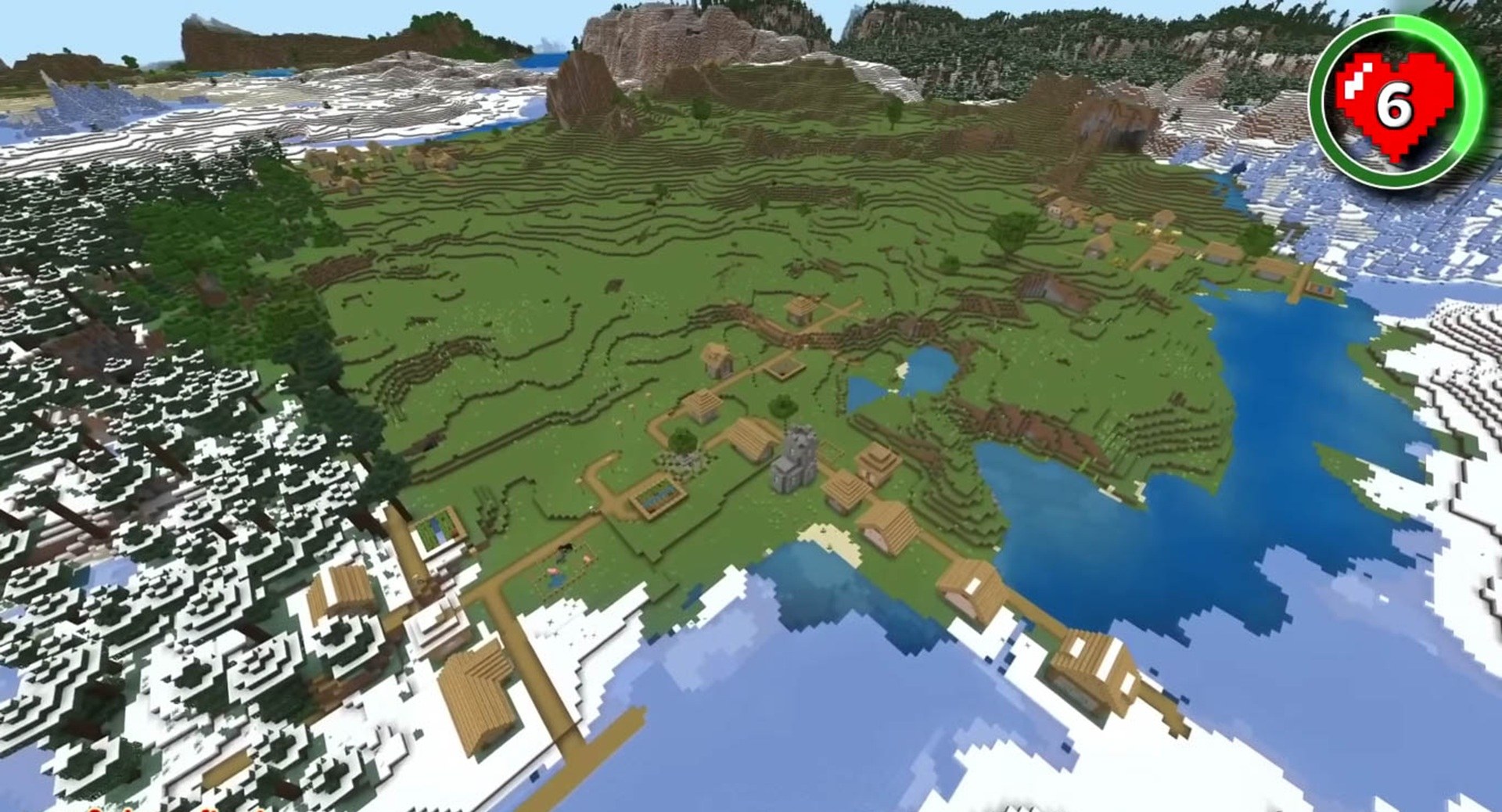 Minecraft seed 6296590890398043539 — скриншот 1