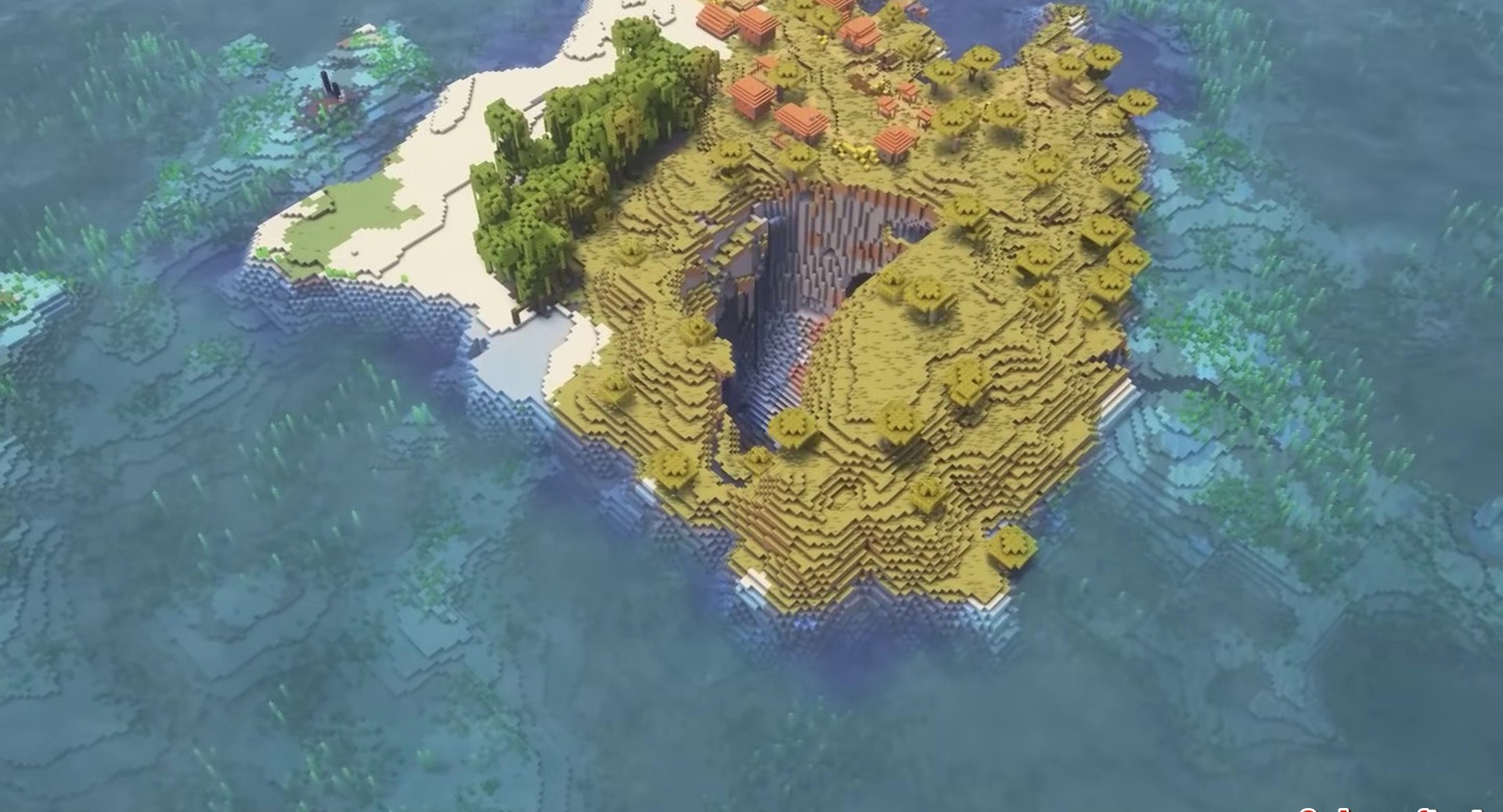 Minecraft seed 6942694816850363590 — скриншот 1