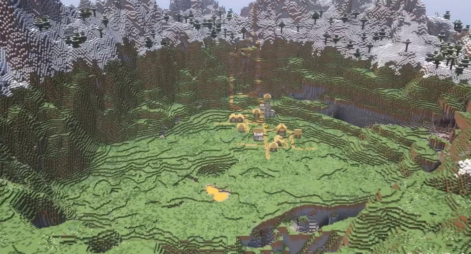 Minecraft seed 6944226696570911 — скриншот 1