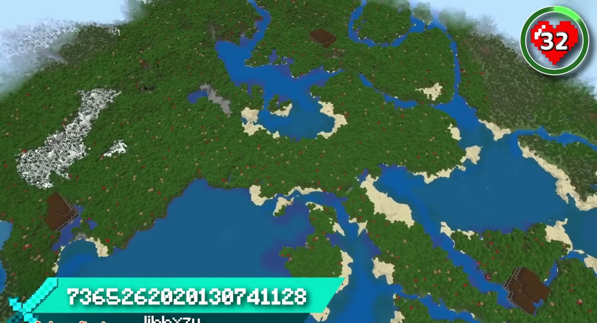 Minecraft seed 7365262020130741128 — скриншот 1