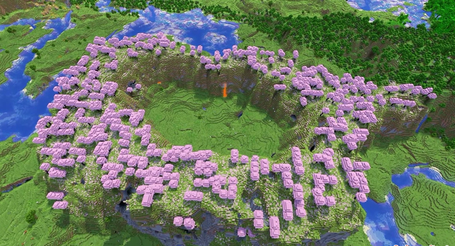 Minecraft seed 7667097223232411685 — скриншот 1