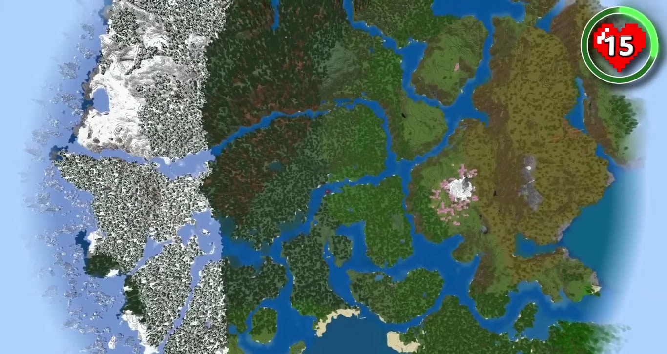 Minecraft seed 7932792841118782005 — скриншот 1