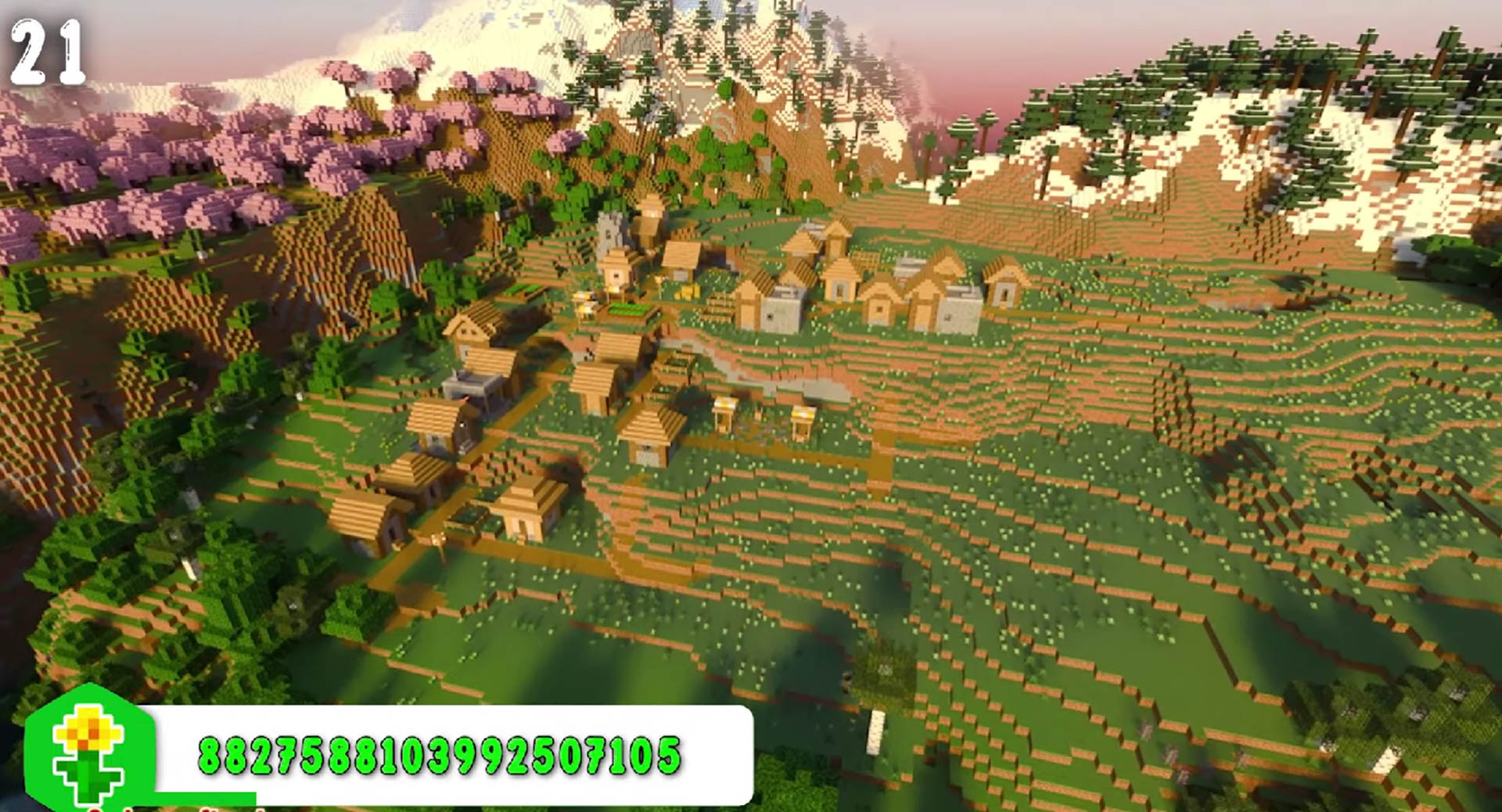 Minecraft seed 8827588103992507105 — скриншот 1