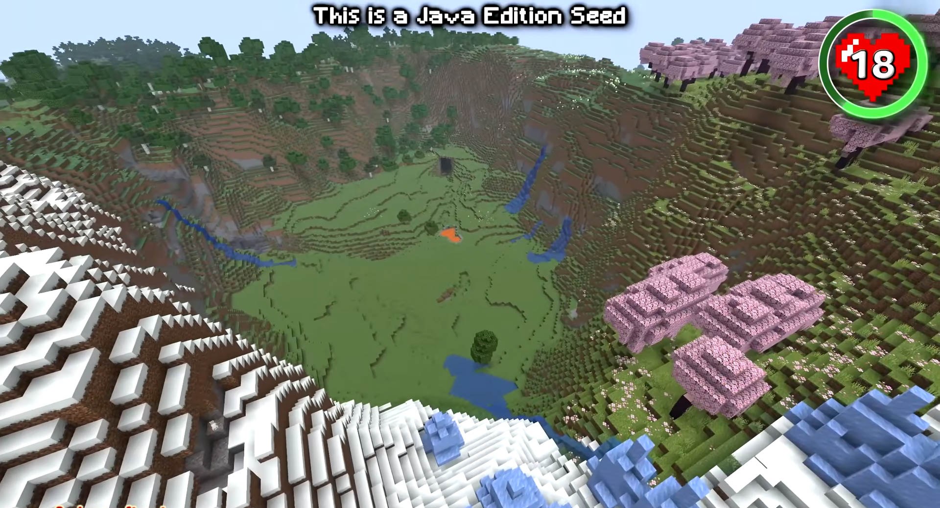 Minecraft seed 8899666887914634007 — скриншот 1