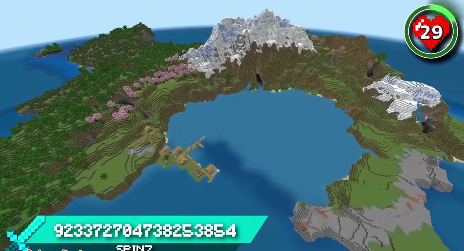 Minecraft seed 923372704738253854 — скриншот 1