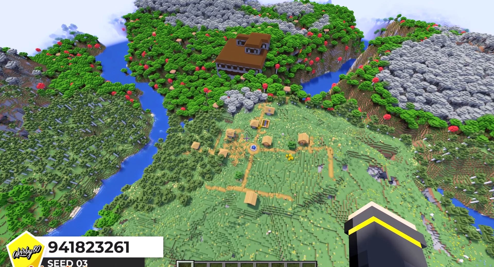 Minecraft seed 941823261 — скриншот 1