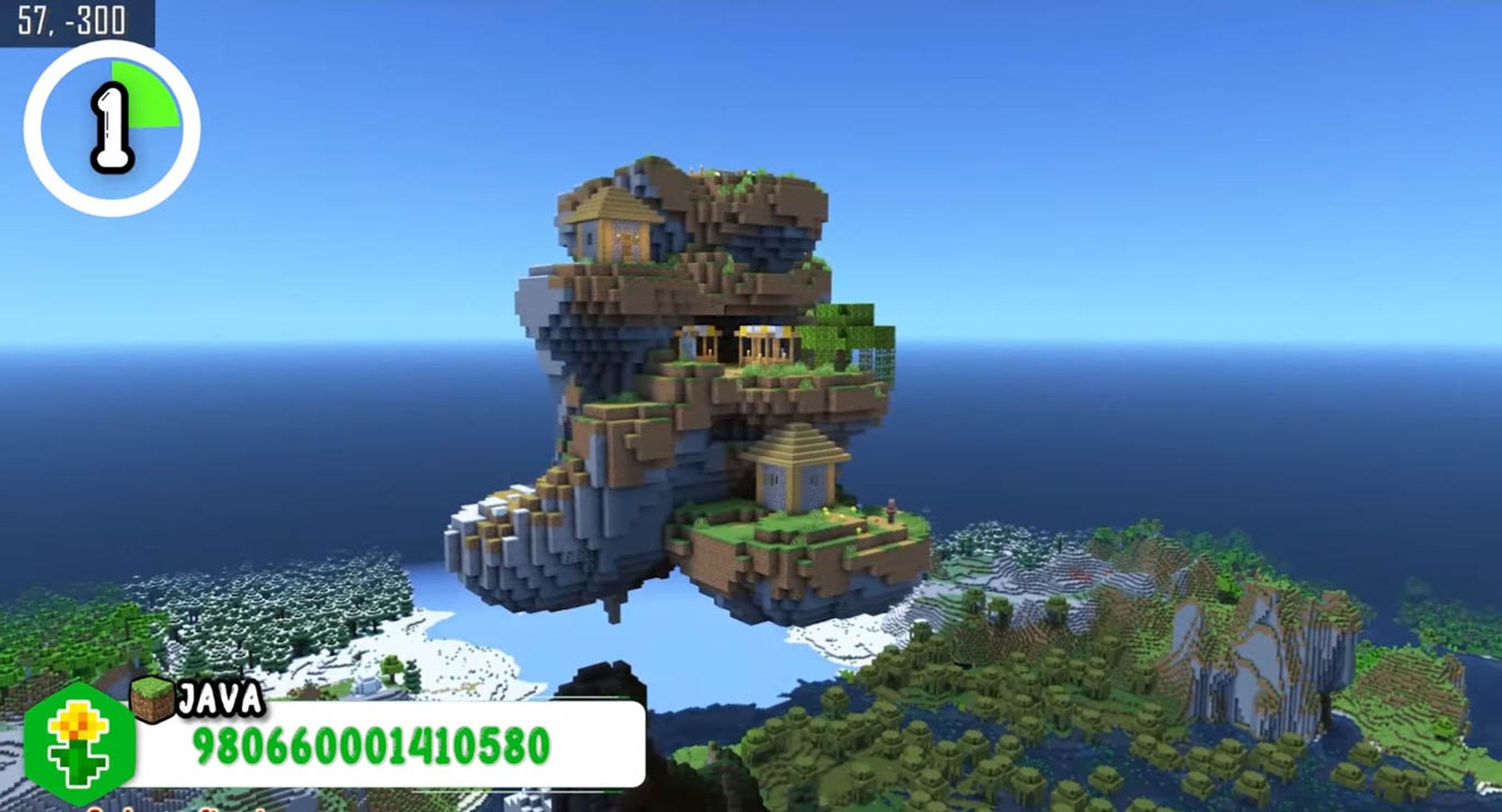 Minecraft seed 980660001410580 — скриншот 1