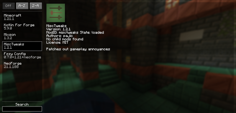 Мод Misc Tweaks 26.3/1.21.11 (Качественные улучшения геймплея) | 20-09-2026, 08:51 - Моды для Minecraft / Инструменты / 1.20.1 / 1.21 / 1.21.1 / 1.21.4 / 1.21.5 / 1.21.8 / 1.21.10 / 1.21.11 / 26.1 / 26.1.1 / 26.1.2 / 26.2 / 26.3