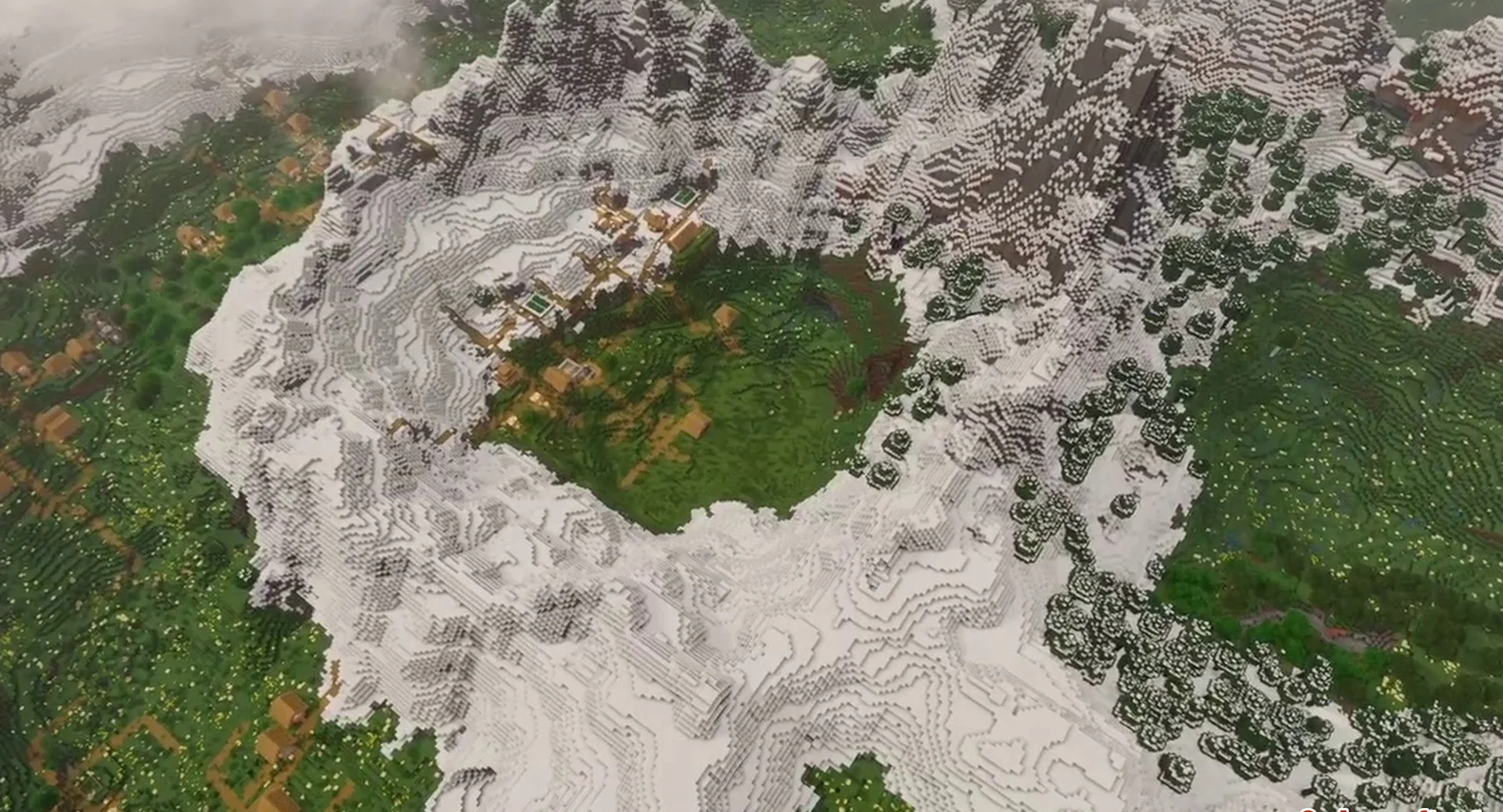 Minecraft seed -1407625683096375766 — скриншот 1