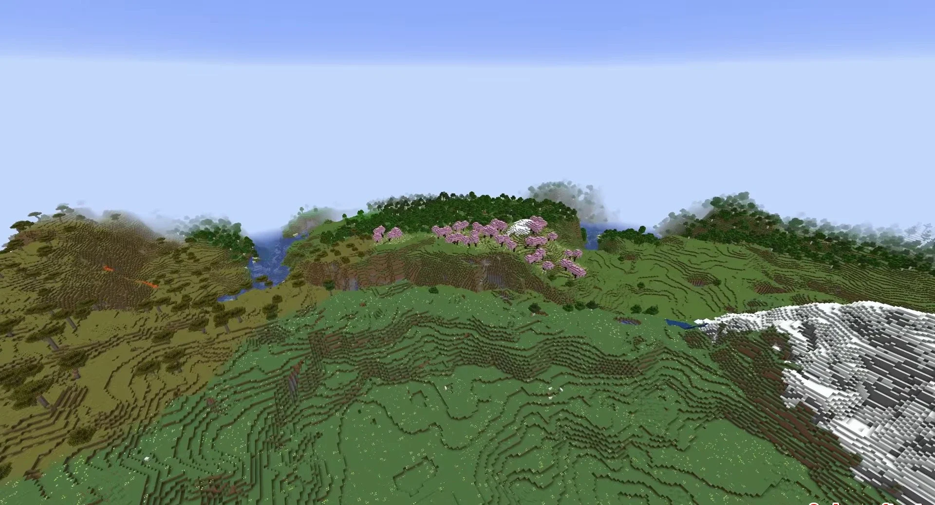 Minecraft seed -1688308898950160851 — скриншот 1