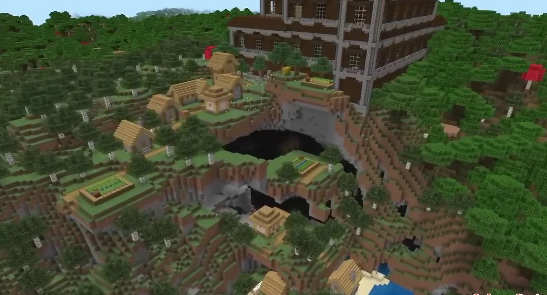 Minecraft seed -2297063728759744386 — скриншот 1