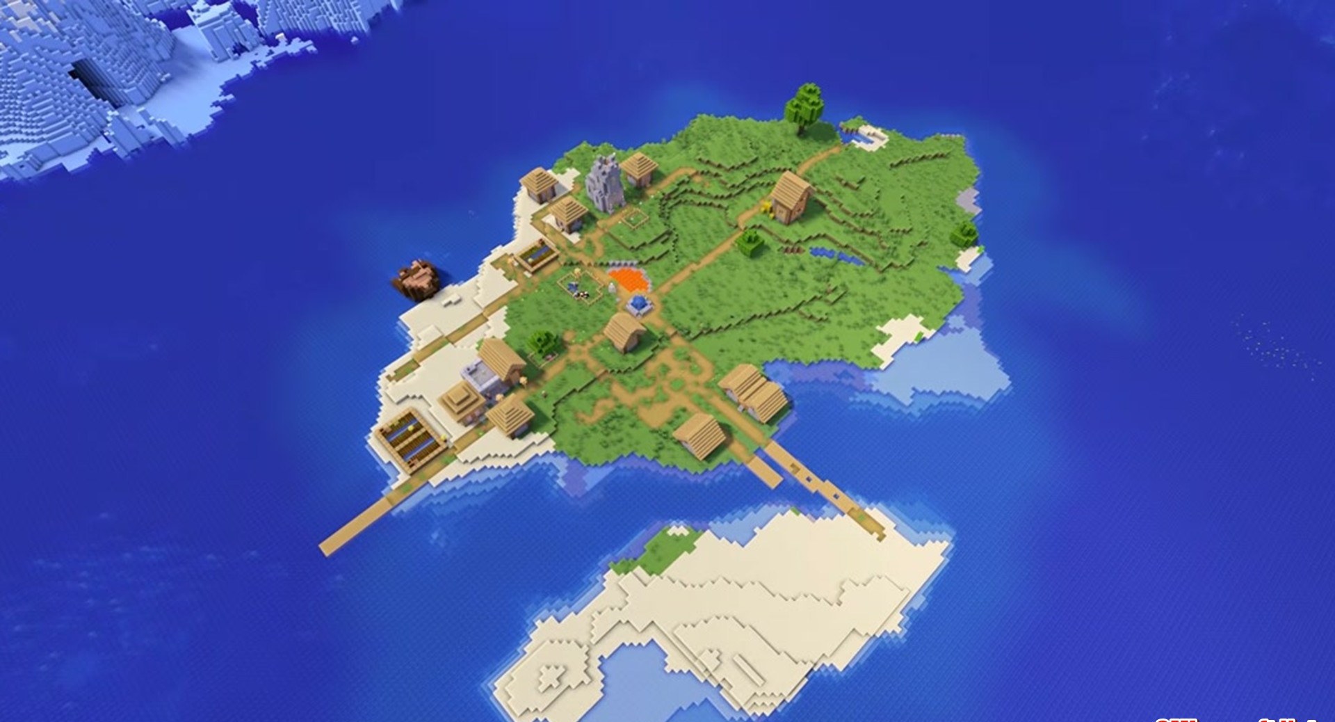 Minecraft seed -2464031946124960961 — скриншот 1