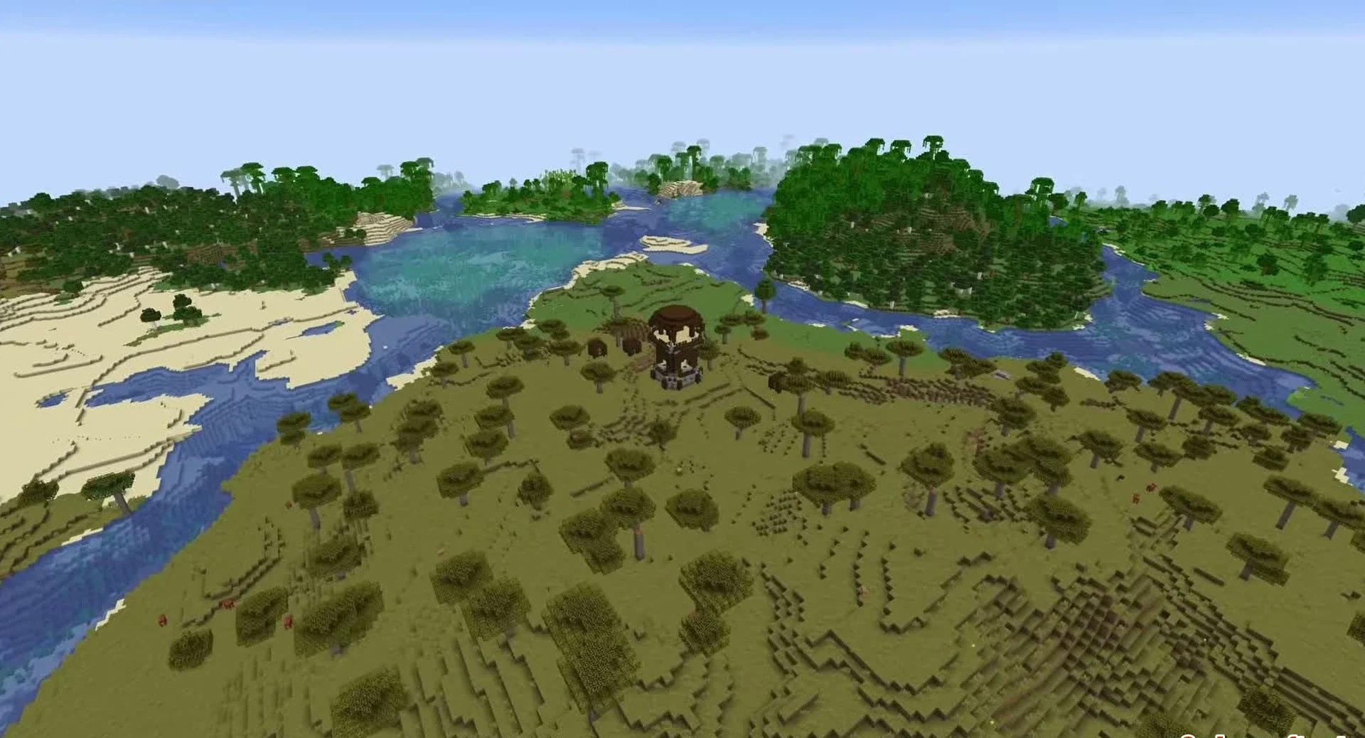 Minecraft seed -2612465240689751792 — скриншот 1