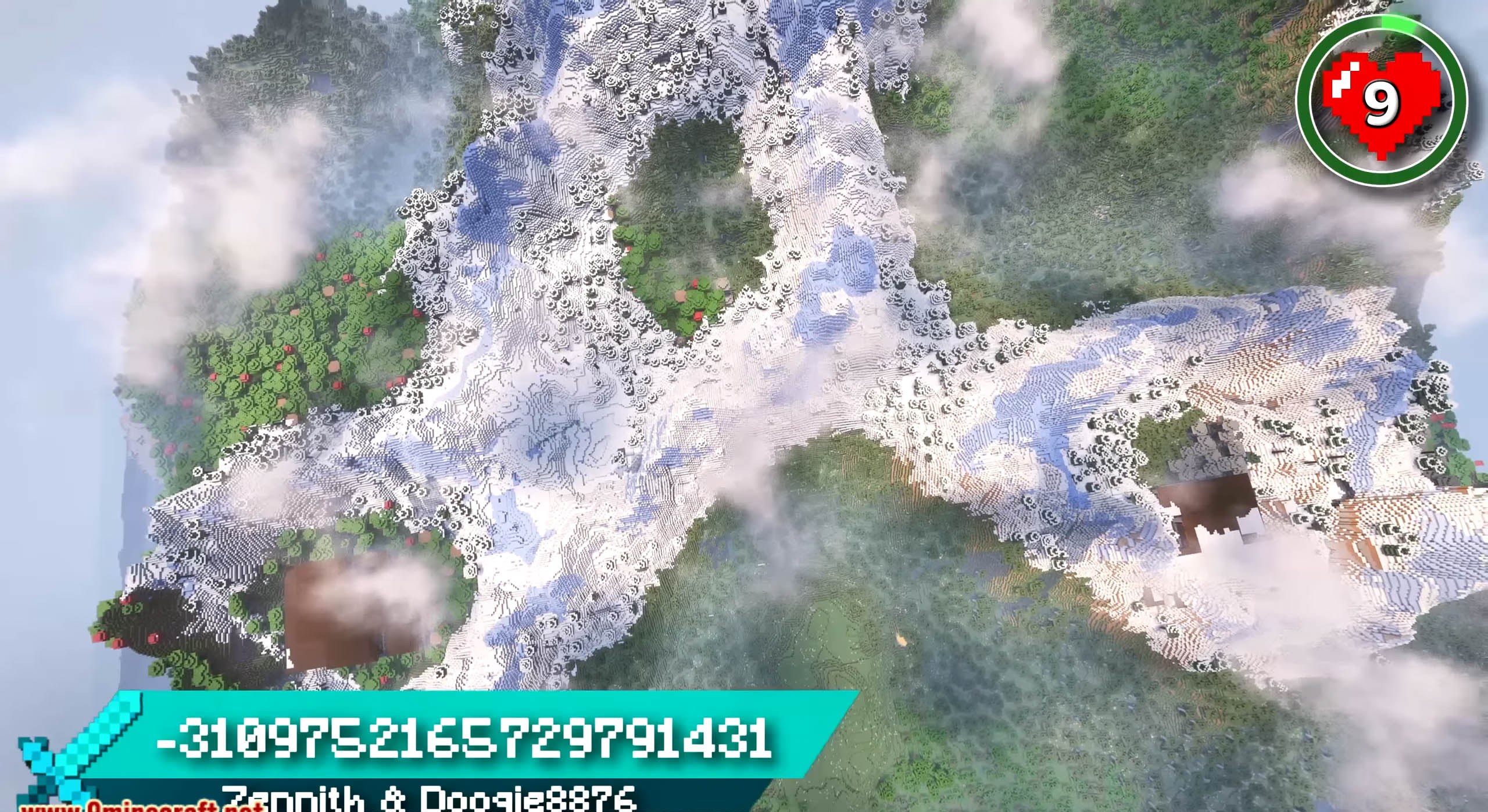 Minecraft seed -3109752165729791431 — скриншот 1