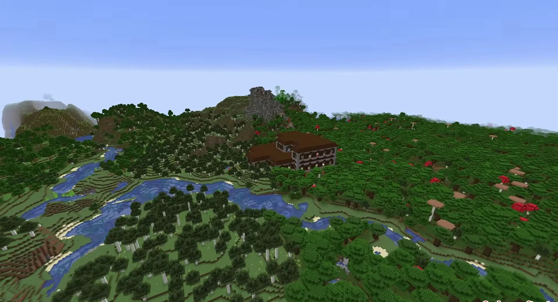 Minecraft seed -3219832192046337609 — скриншот 1