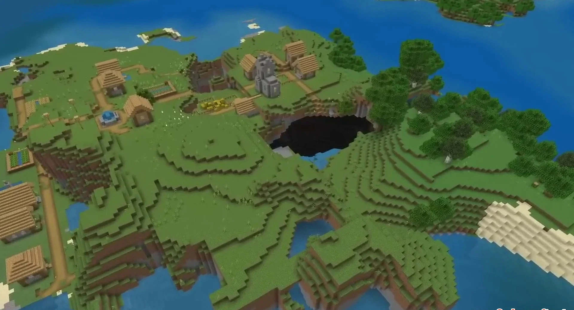 Minecraft seed -4146462673586854496 — скриншот 1