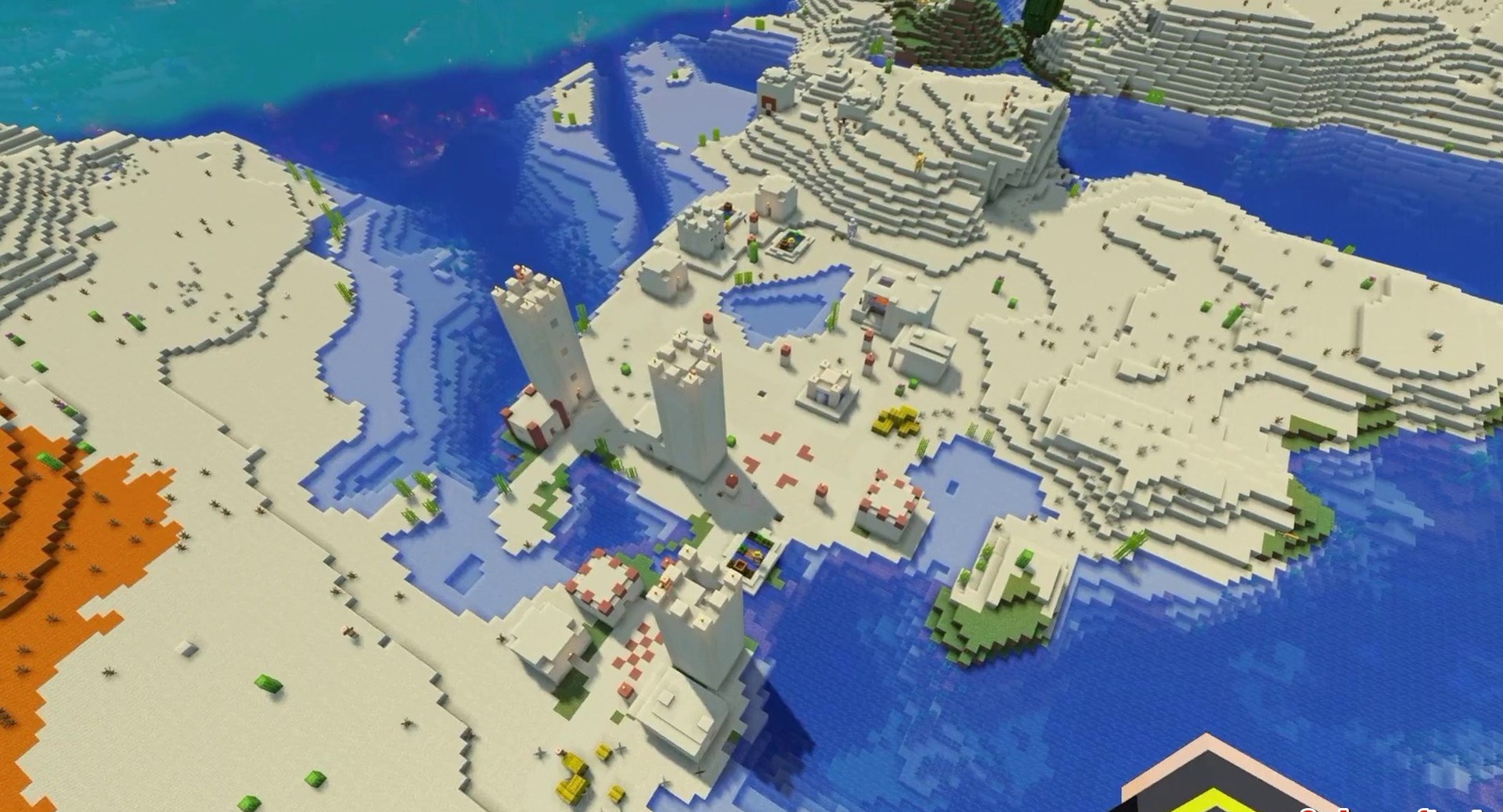 Minecraft seed -5551530965662628374 — скриншот 1