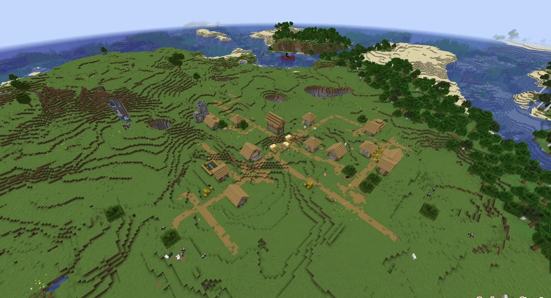 Minecraft seed -6192780730502586906 — скриншот 1