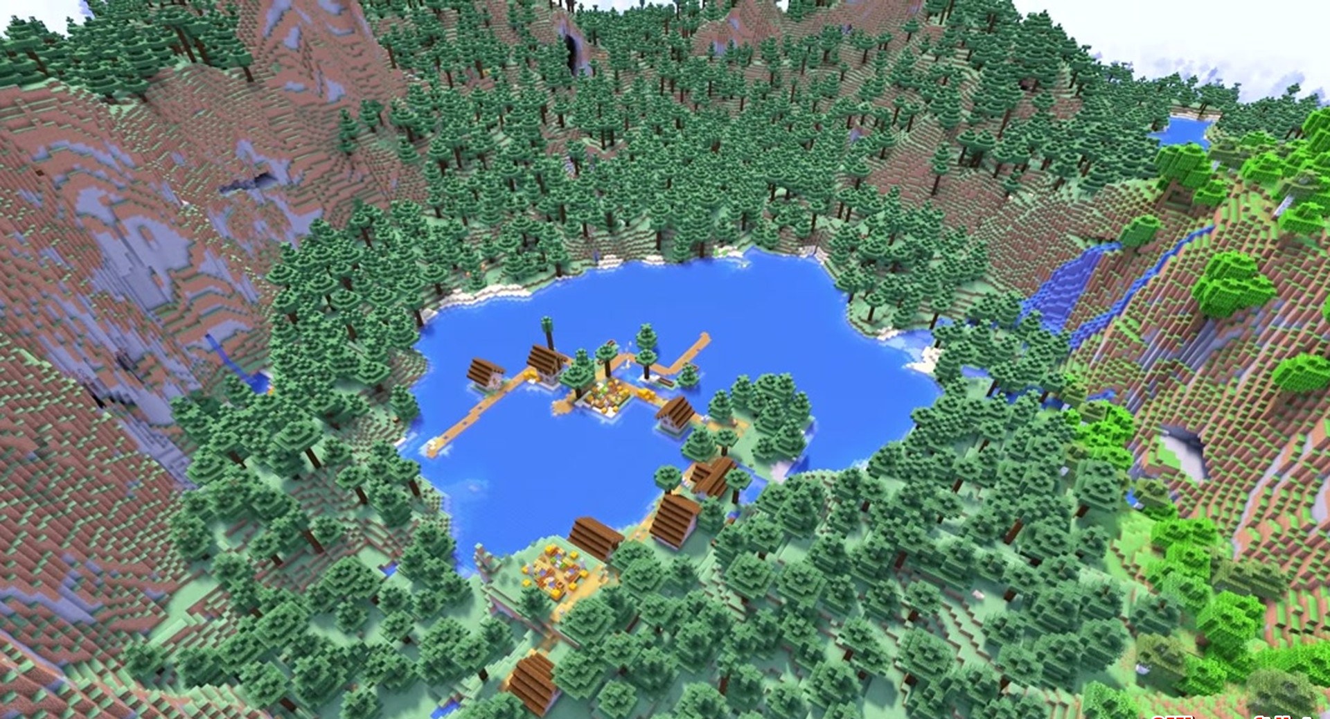 Minecraft seed -6571596281263681179 — скриншот 1
