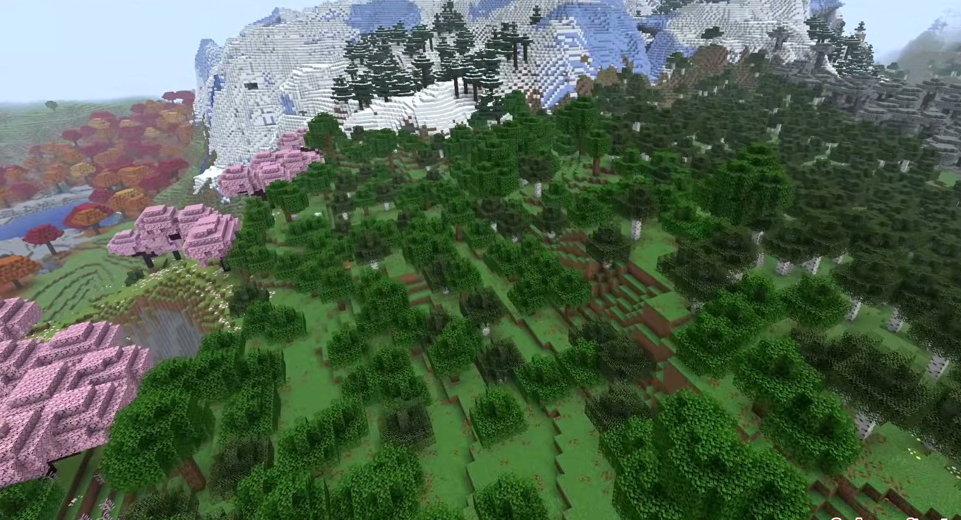 Minecraft seed -7625034752272868677 — скриншот 1