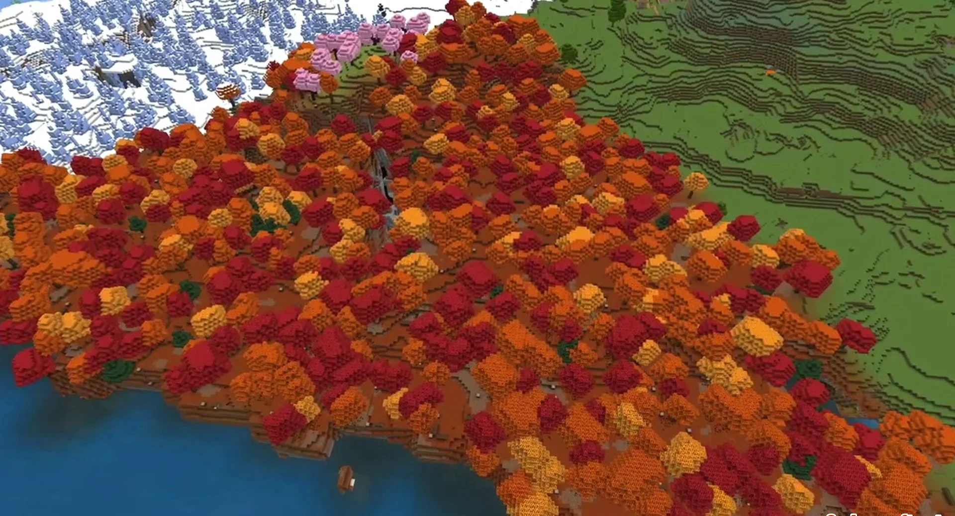 Minecraft seed 100000062592452769 — скриншот 1