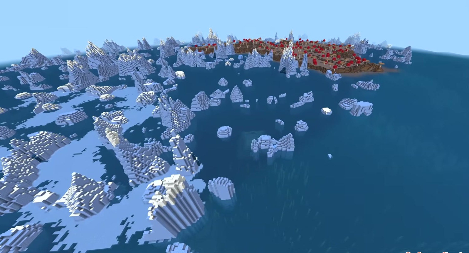 Minecraft seed 100000074636036561 — скриншот 1