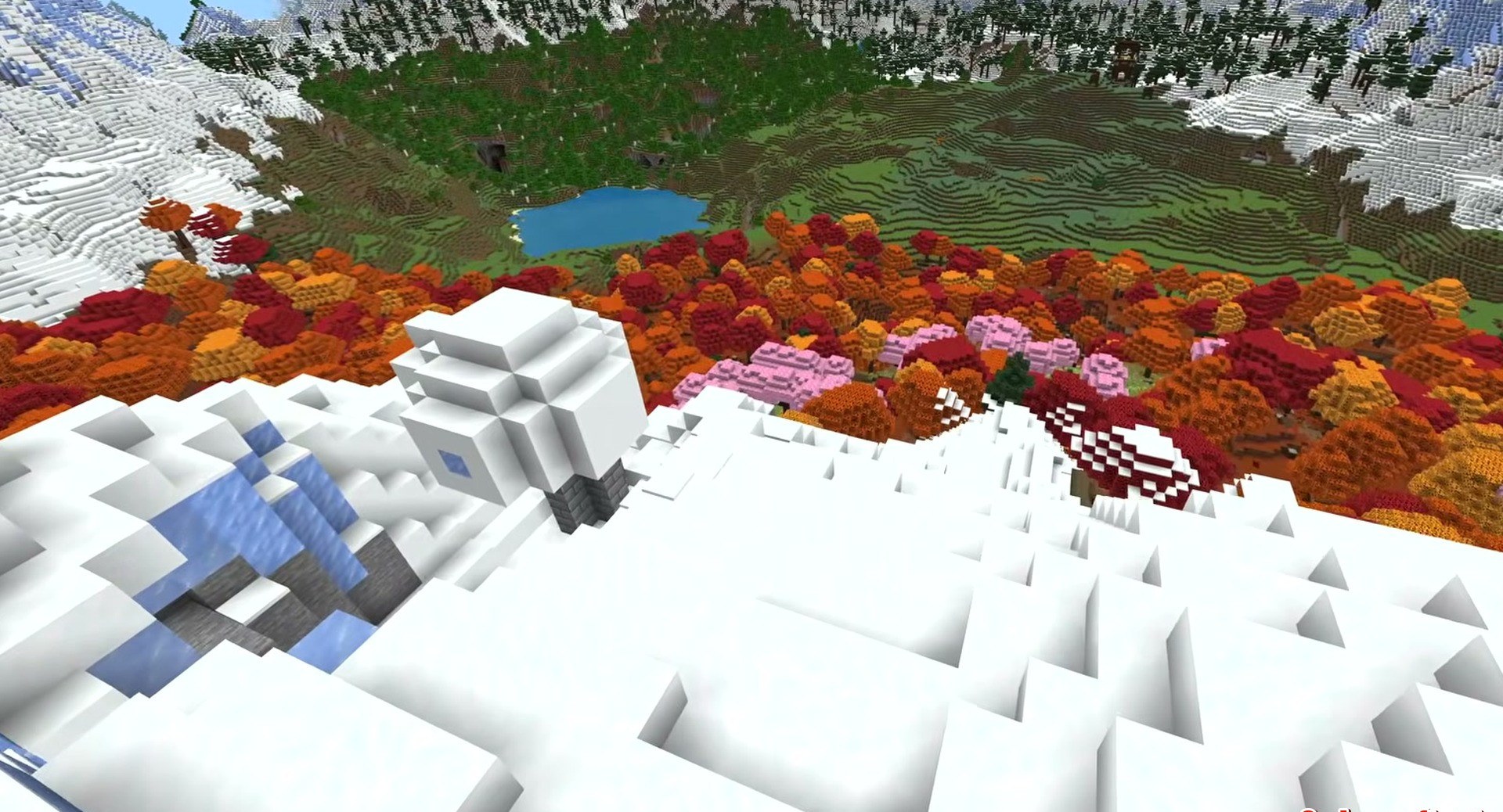 Minecraft seed 100000163027257850 — скриншот 1