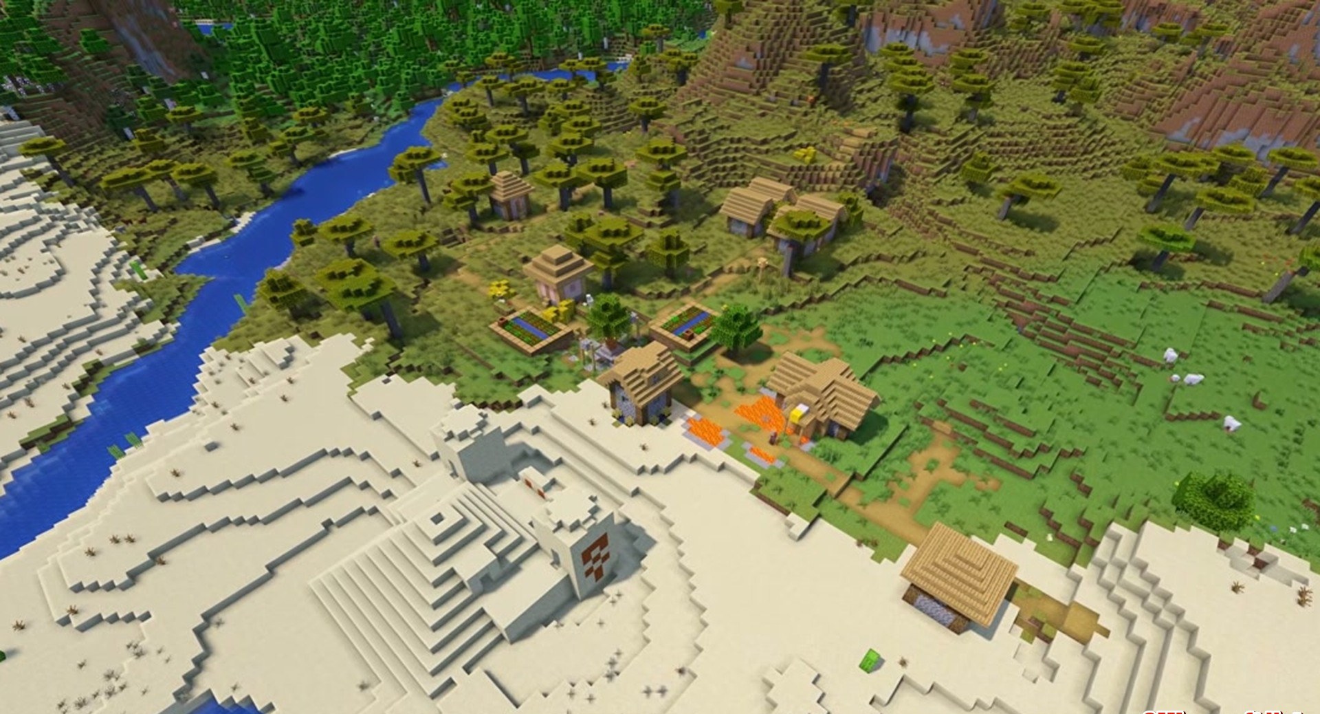 Minecraft seed 10596369792 — скриншот 1