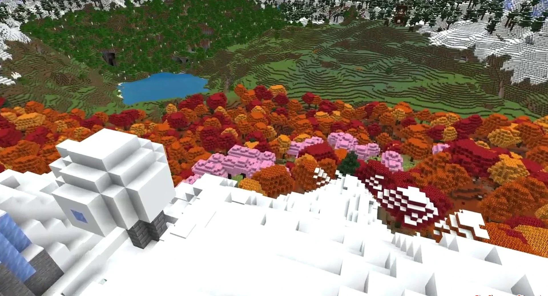 Minecraft seed 1223330021577446831 — скриншот 1